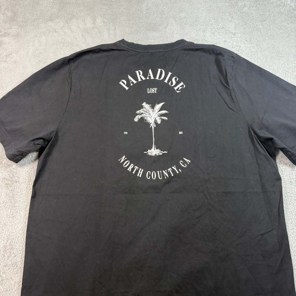 Stampd Los Angeles California Tee Men Large Black Paradise Short Sleeve Crewneck